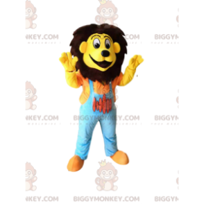 BIGGYMONKEY™ Disfraz divertido de mascota de león con overol