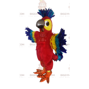 Costume da mascotte Pappagallo multicolore super allegro