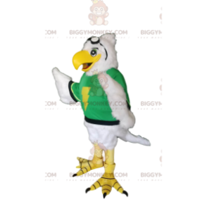 Disfraz de mascota Golden Eagle BIGGYMONKEY™ con jersey verde