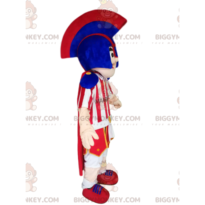 Lachende Romeinse krijger BIGGYMONKEY™ mascottekostuum met