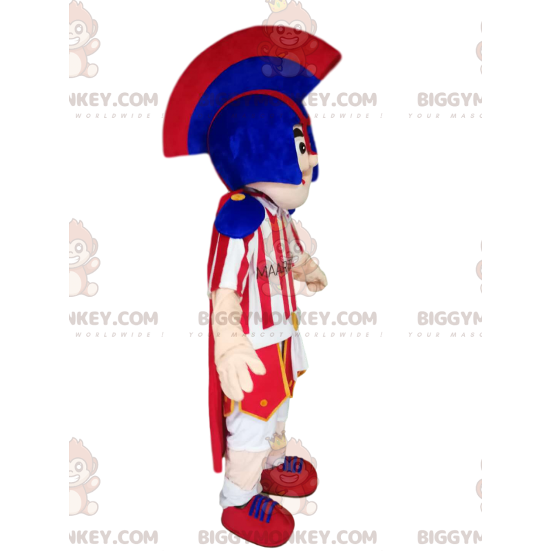 Smiling Roman Warrior BIGGYMONKEY™ Mascot Costume With Handsome