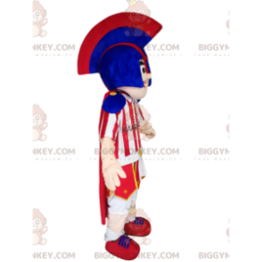 Disfraz de mascota BIGGYMONKEY™ de guerrero romano sonriente
