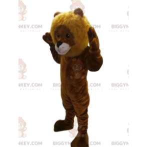 Großes liebevolles Löwenjunges BIGGYMONKEY™ Maskottchenkostüm -