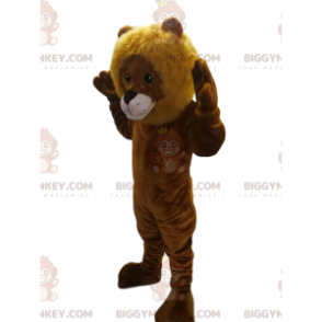 Traje de mascote BIGGYMONKEY™ Filhote de Leão Carinhoso –