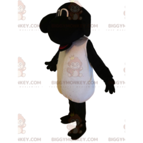 Divertente costume mascotte da pecora bianca e nera