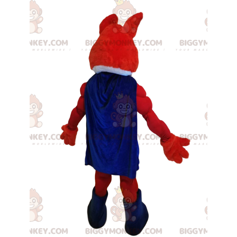 Kostým maskota superhrdiny BIGGYMONKEY™ Red and Blue Wolf –