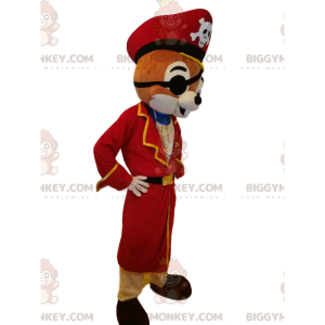 Eekhoorn BIGGYMONKEY™ mascottekostuum met piratenoutfit -