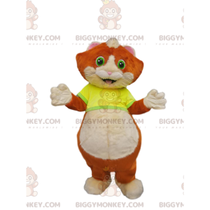 BIGGYMONKEY™ Little Ginger and White Cat Mascot Costume with