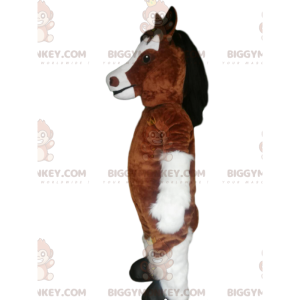 Mascota del caballo marrón, disfraz de mustang Tamaño L (175-180 CM)
