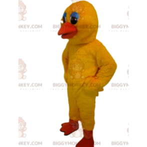 BIGGYMONKEY™ Costume da mascotte Anatra gialla con occhi
