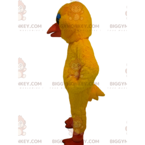 Costume de mascotte BIGGYMONKEY™ de canard jaune avec des yeux