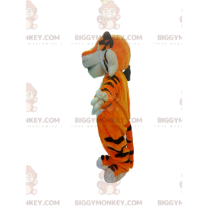 Costume mascotte BIGGYMONKEY™ tigre arancione molto amichevole