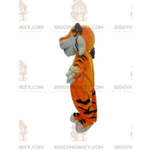 Kostium maskotka bardzo przyjazny pomarańczowy tygrys