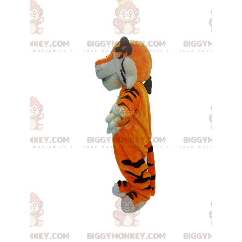 Meget venlig Orange Tiger BIGGYMONKEY™ maskotkostume -