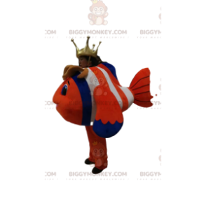 Clownvis BIGGYMONKEY™ mascottekostuum. clown vis kostuum -