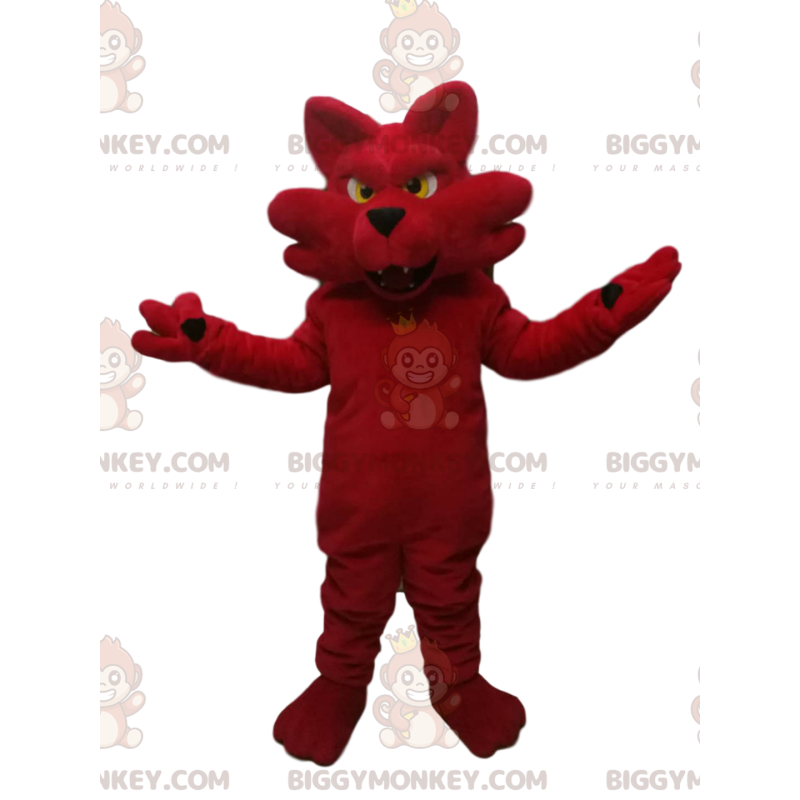 Costume da mascotte BIGGYMONKEY™ della volpe rossa. costume da