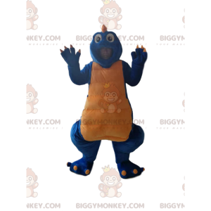 Blå och gul dinosaurie BIGGYMONKEY™ maskotdräkt - BiggyMonkey