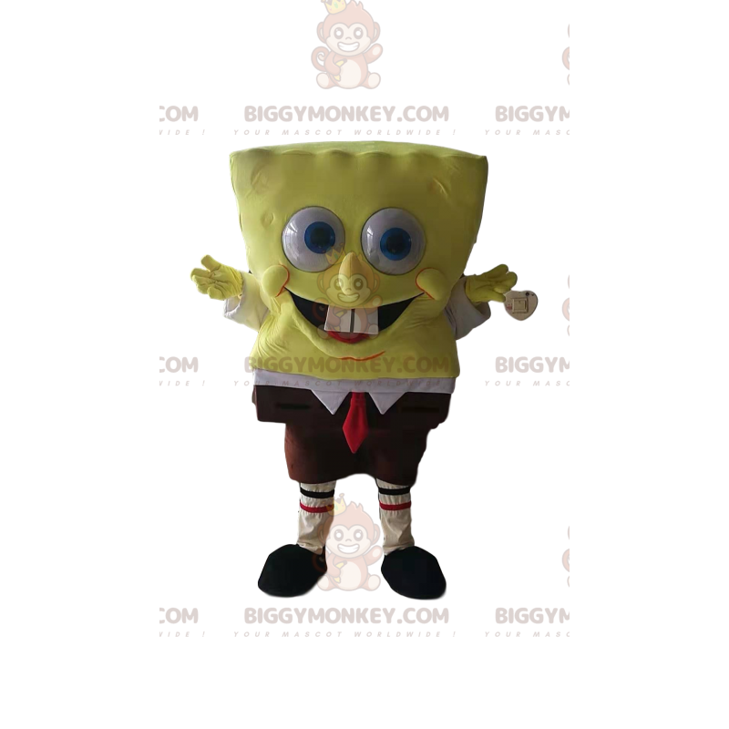 Super rolig SpongeBob BIGGYMONKEY™ maskotdräkt - BiggyMonkey