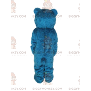 Traje de mascote BIGGYMONKEY™ Urso Azul com Olhos Pretos –