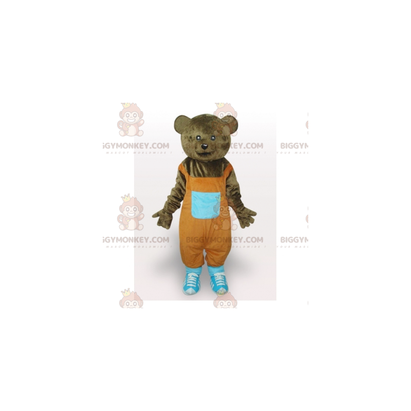 Costume da mascotte da orso bruno BIGGYMONKEY™ con tuta