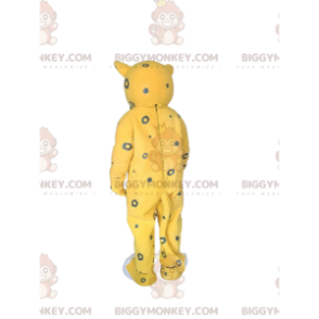 Traje de mascote BIGGYMONKEY™ Leopardo amarelo com manchas