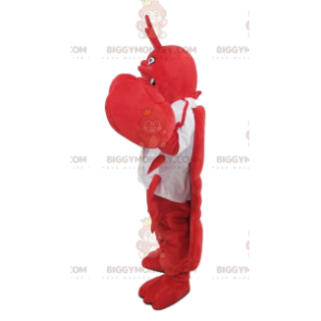 Hilarious Lobster BIGGYMONKEY™ Mascot Costume With White Jersey