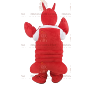 Hilarious Lobster BIGGYMONKEY™ Mascot Costume With White Jersey