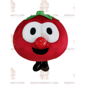 Disfraz de mascota BIGGYMONKEY™ de tomate rojo muy alegre -