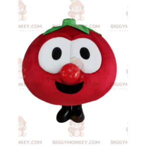 Sehr fröhliches rotes Tomaten-BIGGYMONKEY™-Maskottchen-Kostüm -