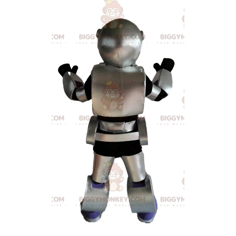 Grå og sort robot BIGGYMONKEY™ maskotkostume. robot kostume -