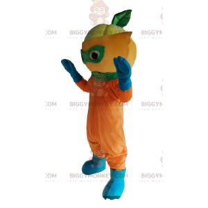 Traje de Mascote de Personagem Mascarado Cabeça de Limão