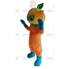 Lemon Head Masked Character BIGGYMONKEY™ Mascot Costume –