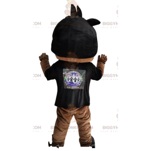 BIGGYMONKEY™ Maskottchen-Kostüm für kleine Jungen mit schwarzem