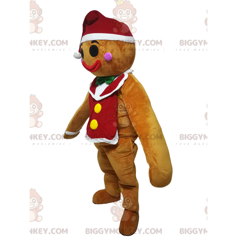 Costume de mascotte BIGGYMONKEY™ de boonhomme de pain d'épice