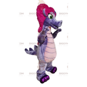 BIGGYMONKEY™ Mascot Costume Purple Wrist Strap with Fuchsia