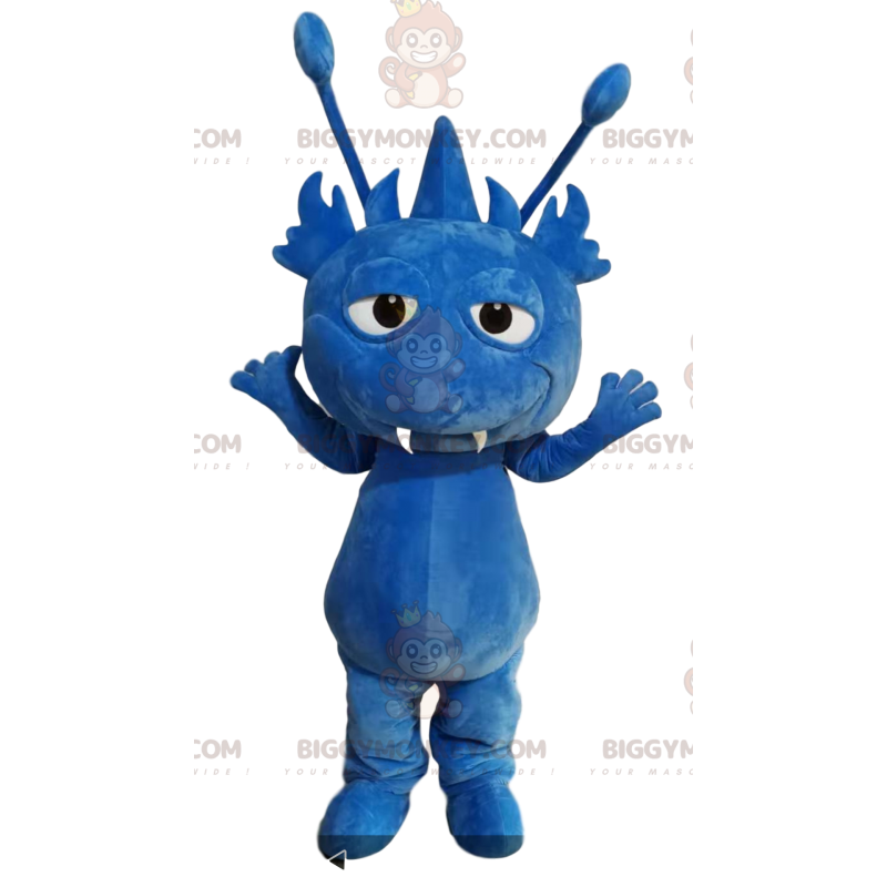 BIGGYMONKEY™ Mascottekostuum voor klein blauw monster met