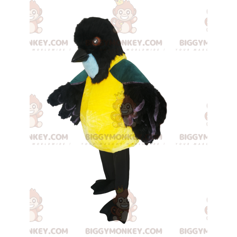 BIGGYMONKEY™ Mascot Costume of Chunky Tit med söt svart näbb -