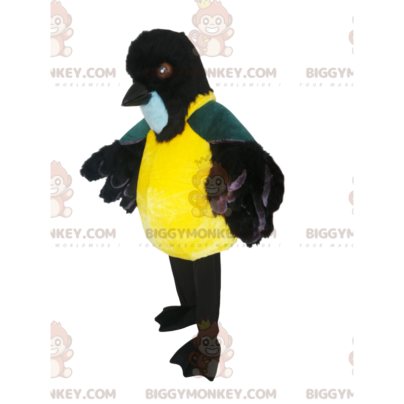 Traje de mascote BIGGYMONKEY™ de chapim volumoso com lindo bico