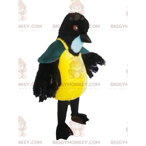 BIGGYMONKEY™ Mascot Costume of Chunky Tit with Cute Black Beak