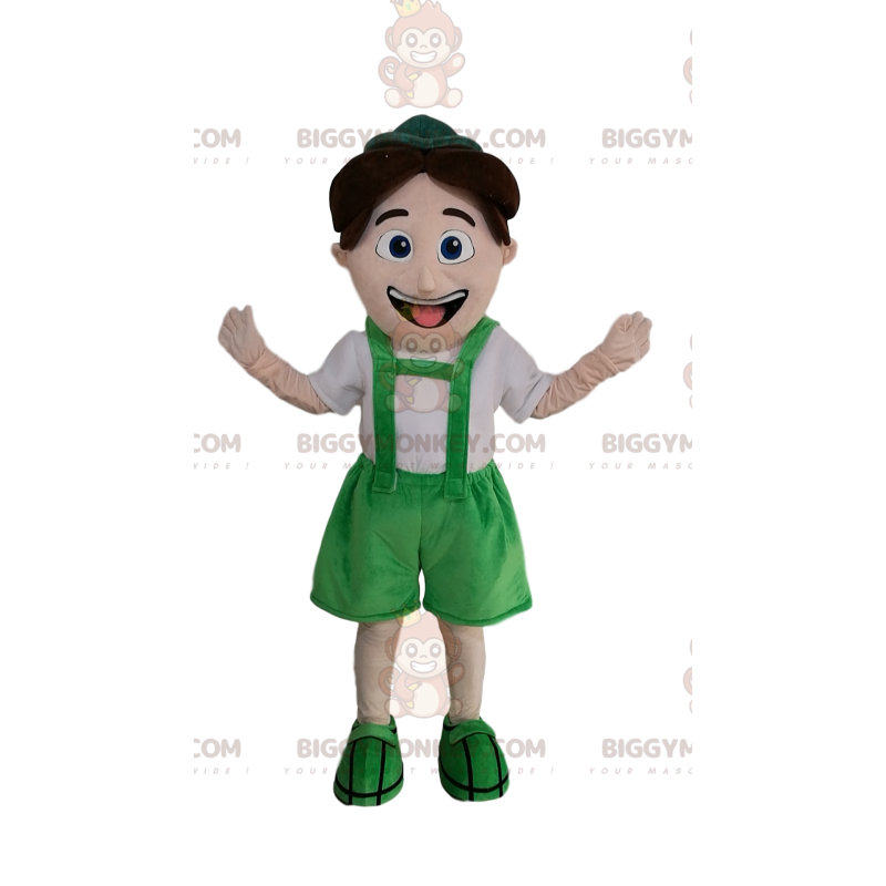 Costume de mascotte BIGGYMONKEY™ de petit garçon en tenue de