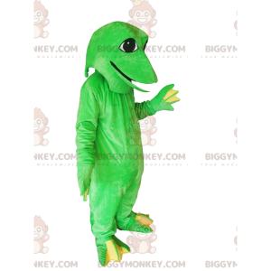 Costume de mascotte BIGGYMONKEY™ de grenouille verte amusante -
