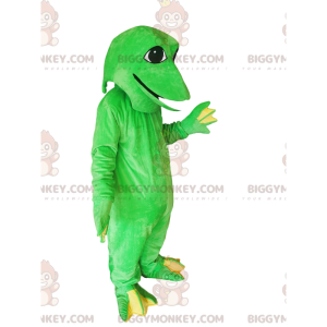 Lustiger grüner Frosch BIGGYMONKEY™ Maskottchen-Kostüm -