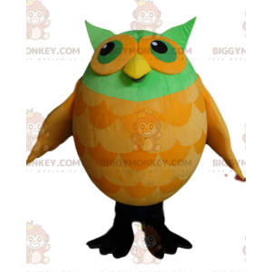 Green and Yellow Owls BIGGYMONKEY™ Mascot Costume -