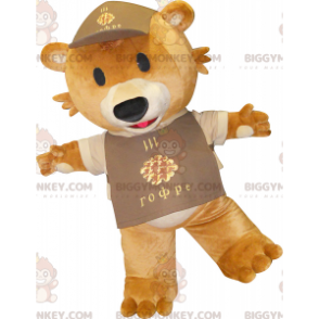 Brauner Riesen-Teddy BIGGYMONKEY™ Maskottchen-Kostüm -