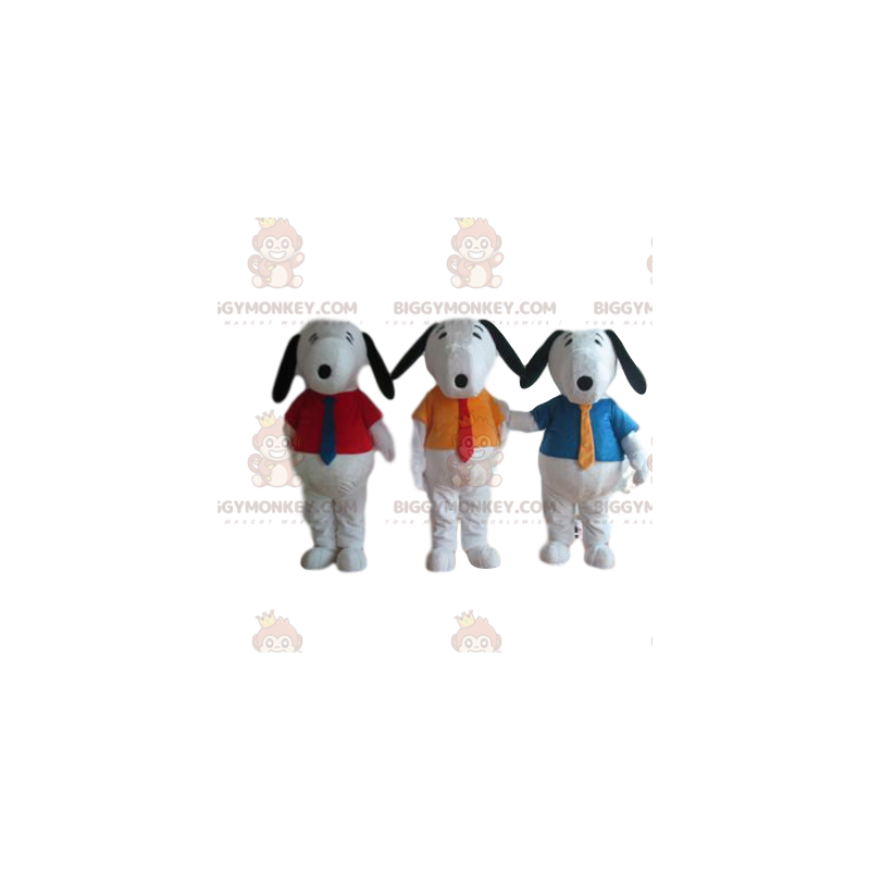 Trio de fantasias de mascote BIGGYMONKEY™ de Pluto, com camisas