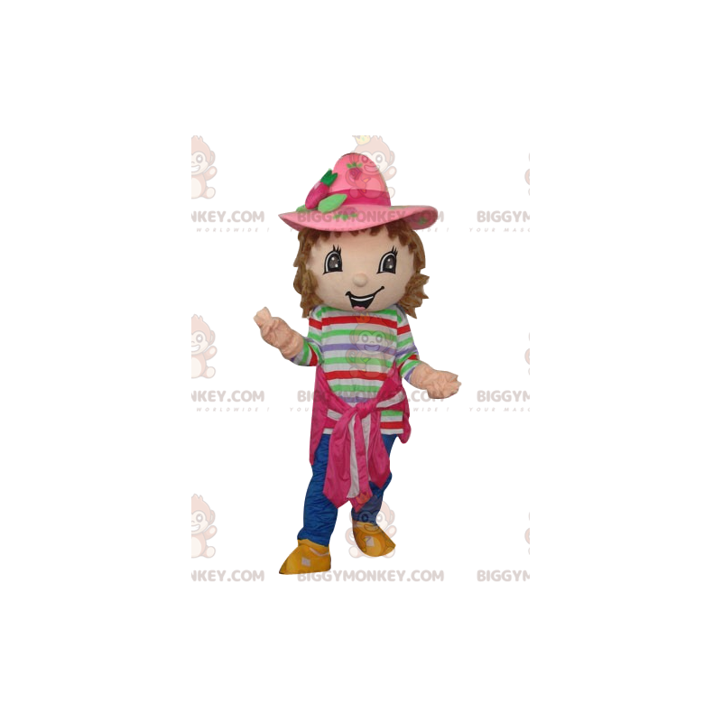 Costume de mascotte BIGGYMONKEY™ de Charlotte aux fraises avec