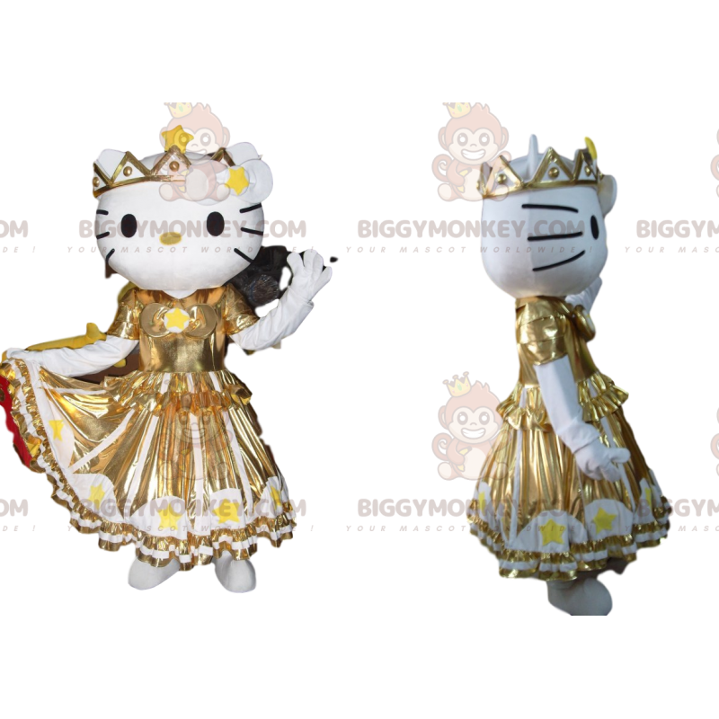 Costume de mascotte BIGGYMONKEY™ de Hello Kitty avec une robe