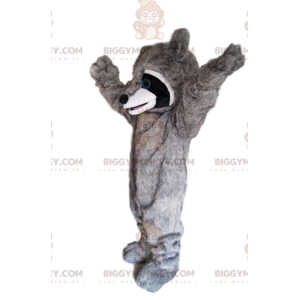 Costume da mascotte BIGGYMONKEY™ da procione molto entusiasta!