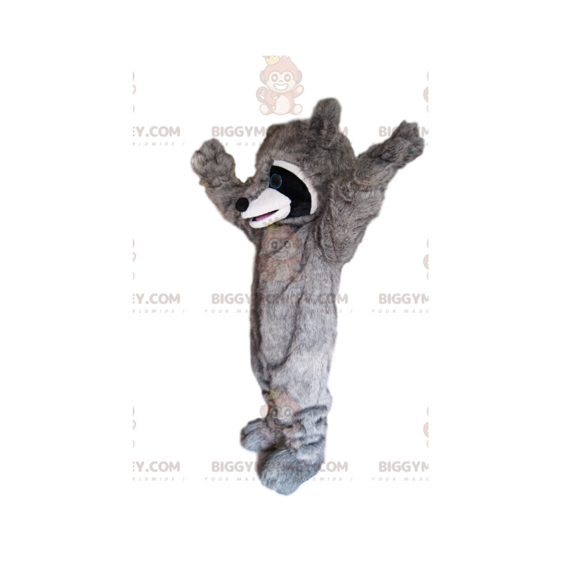 Traje de mascote de guaxinim muito entusiasmado BIGGYMONKEY™! –