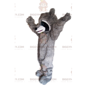 Costume da mascotte BIGGYMONKEY™ da procione molto entusiasta!